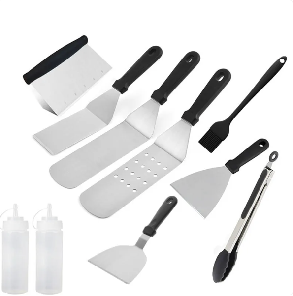 10-Piece Outdoor BBQ Tool Set
