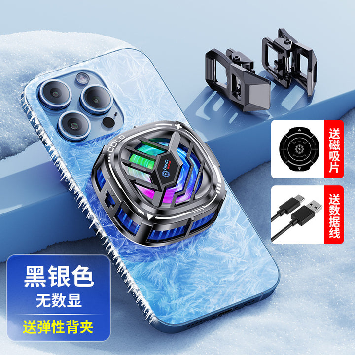 Magnetic Back Clip Phone Cooler with Digital Display