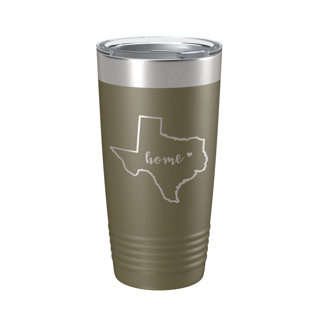 Texas Tumbler Home State Travel Mug Insulated Laser Engraved Map Coffee Cup 20 oz-21
