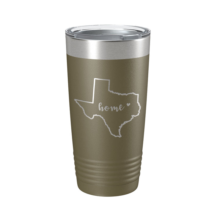 Texas Tumbler Home State Travel Mug Insulated Laser Engraved Map Coffee Cup 20 oz-21