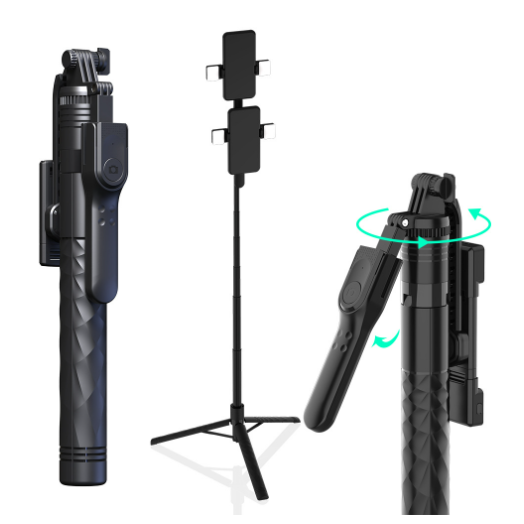 Bluetooth Selfie Stick for Phones - Tripod &amp; Holder