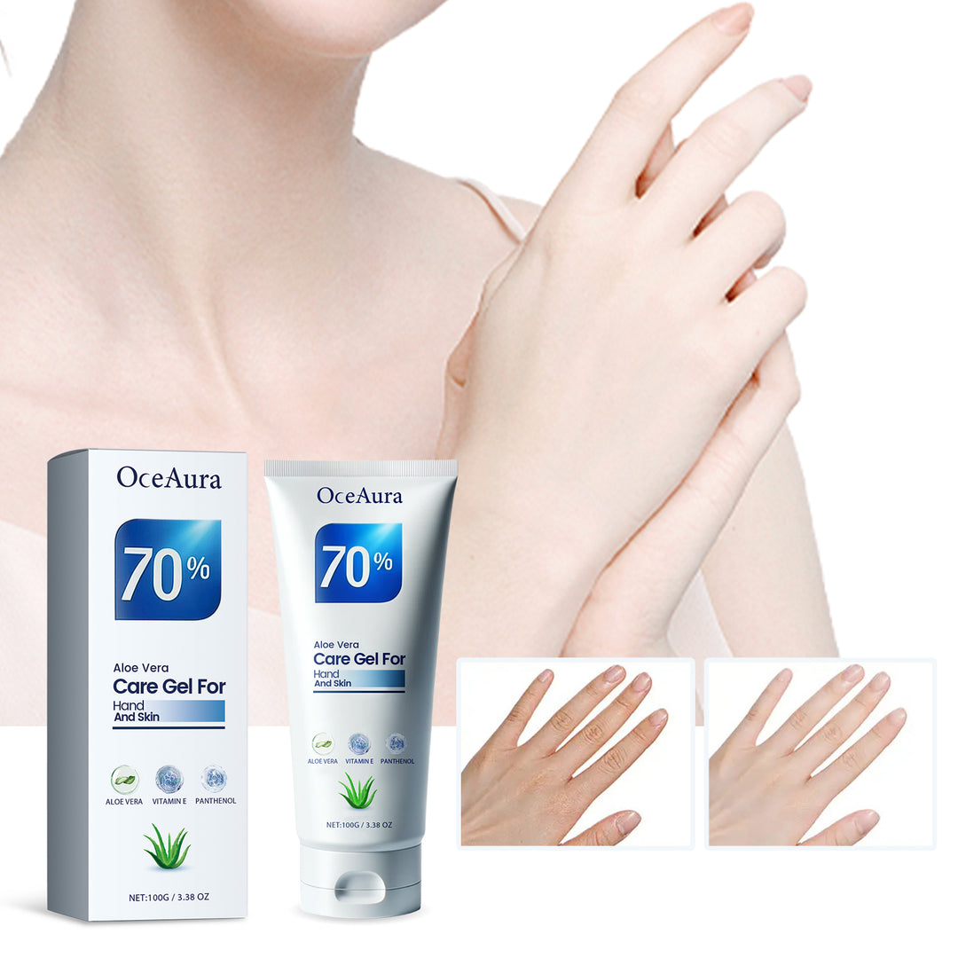OceAura Aloe Vera Gel | Hydrating After-Sun Moisturizer for Hands &amp; Skin