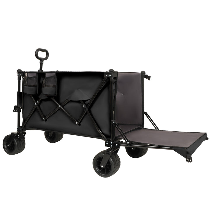 Foldable Wagon with Extended Tailgate – 480 lb Heavy Duty