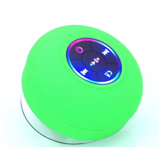 BTS07 Waterproof Bluetooth Speaker with Large Suction Cup and LED Light