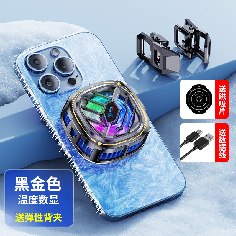 Magnetic Back Clip Phone Cooler with Digital Display