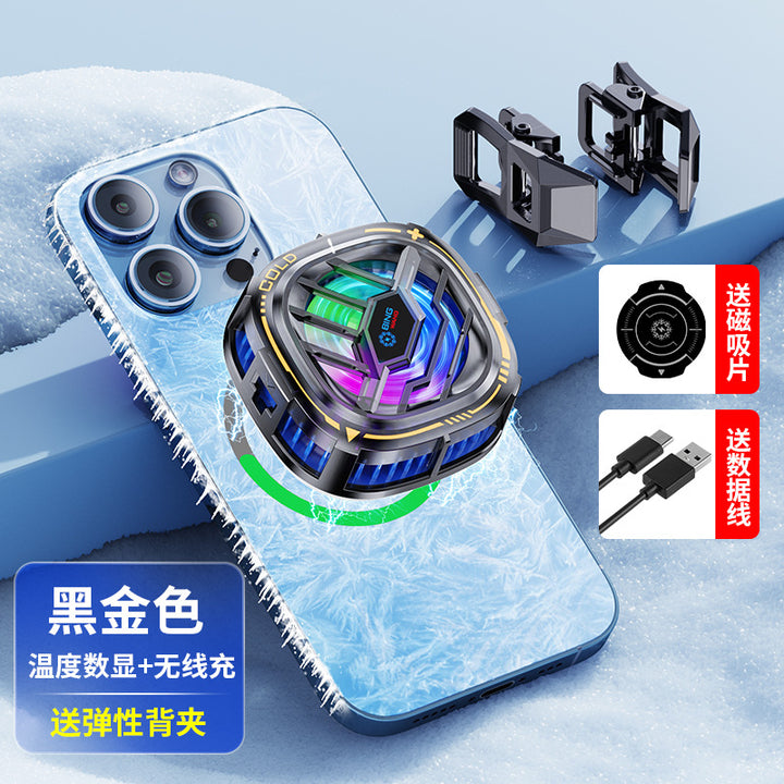 Magnetic Back Clip Phone Cooler with Digital Display