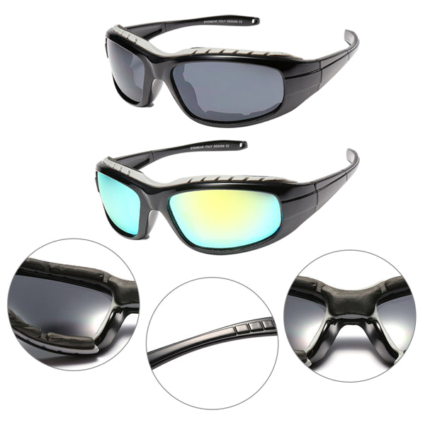 2-Pack Motorcycle Riding Glasses | Wind-Resistant Outdoor Sport Sunglasses