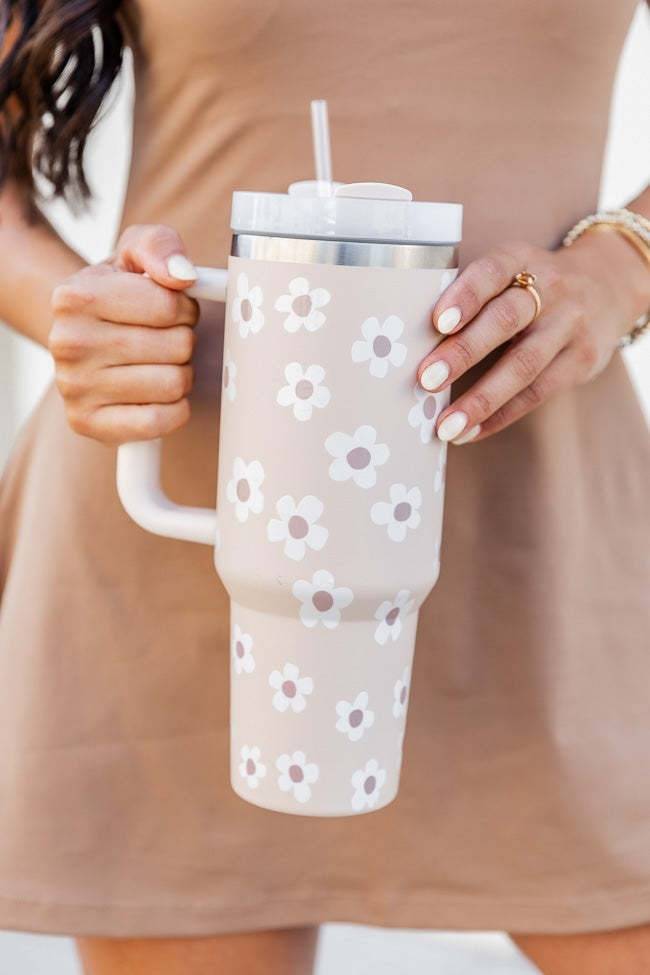 Large Thermal Insulated Water Cup (1200ml) with Straw – Stylish Patterns-6