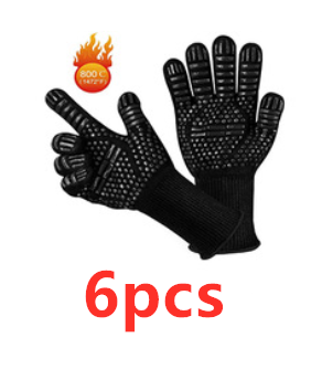 High Temperature Fireproof Barbecue Baking Gloves
