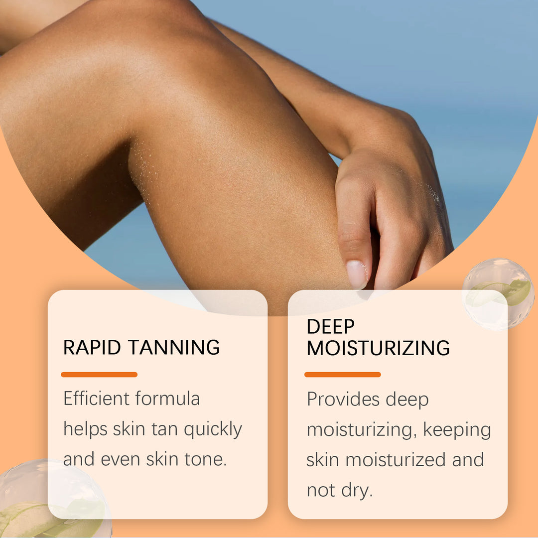 OUHOE Tanning Lotion with Coconut &amp; Olive Oil | Moisturizing Beach Tan Skin Oil