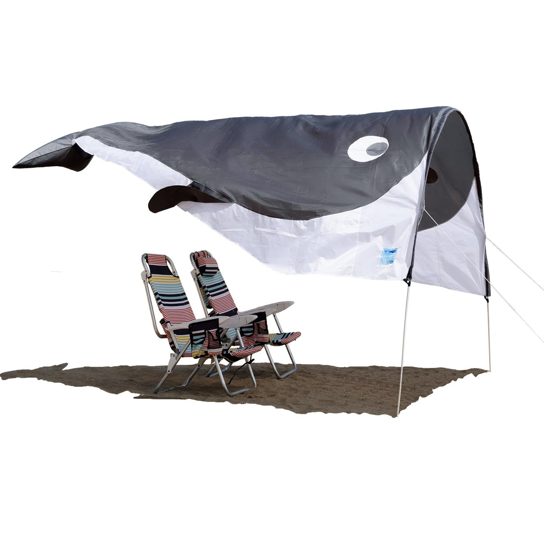 Mifnro Grey Whale-Inspired Beach Shelter | Lightweight 2.43 lbs | Easy Setup Sun Shade for 2-3 People