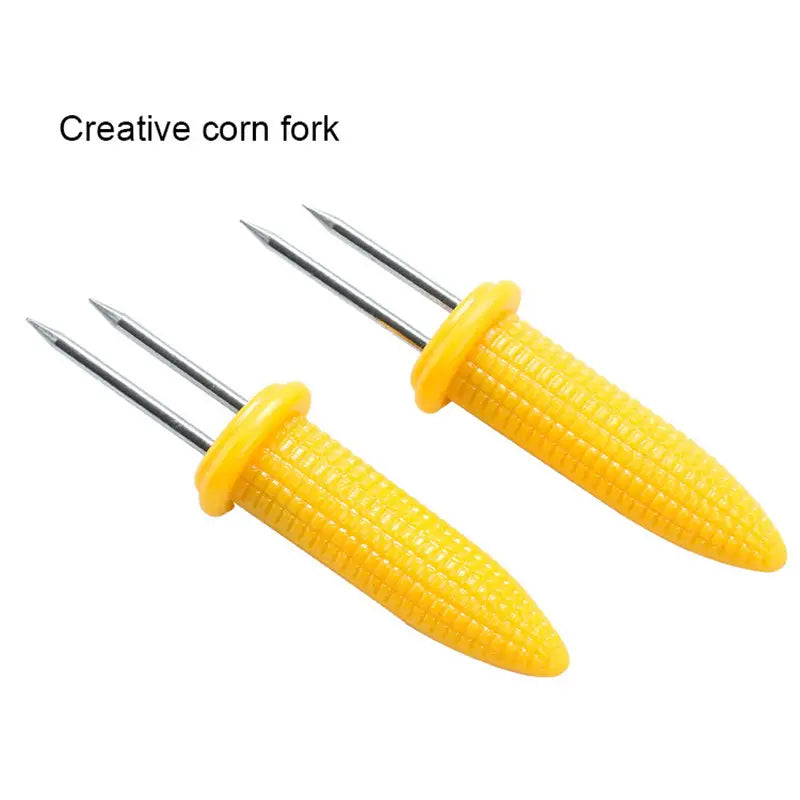 Corn Holders, With Stainless Steel Skewers for Barbecue