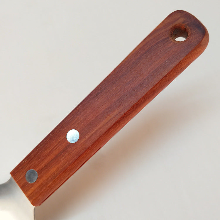 Large Stainless Steel Pizza Spatula with Wooden Handle