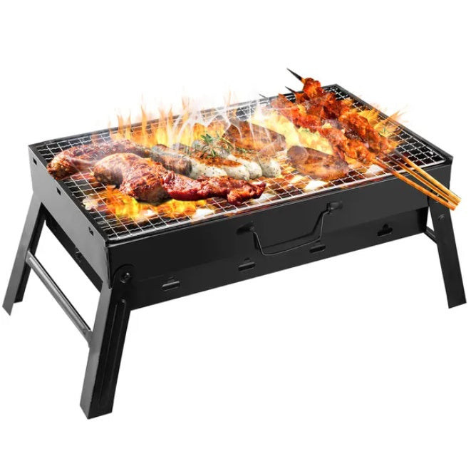 Foldable Portable BBQ Charcoal Grill Grill Lightweight Smoker Grill