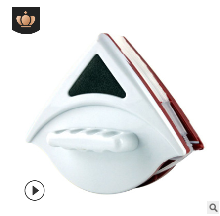 Magnetic Triangle Window Cleaner and Glass Scraper