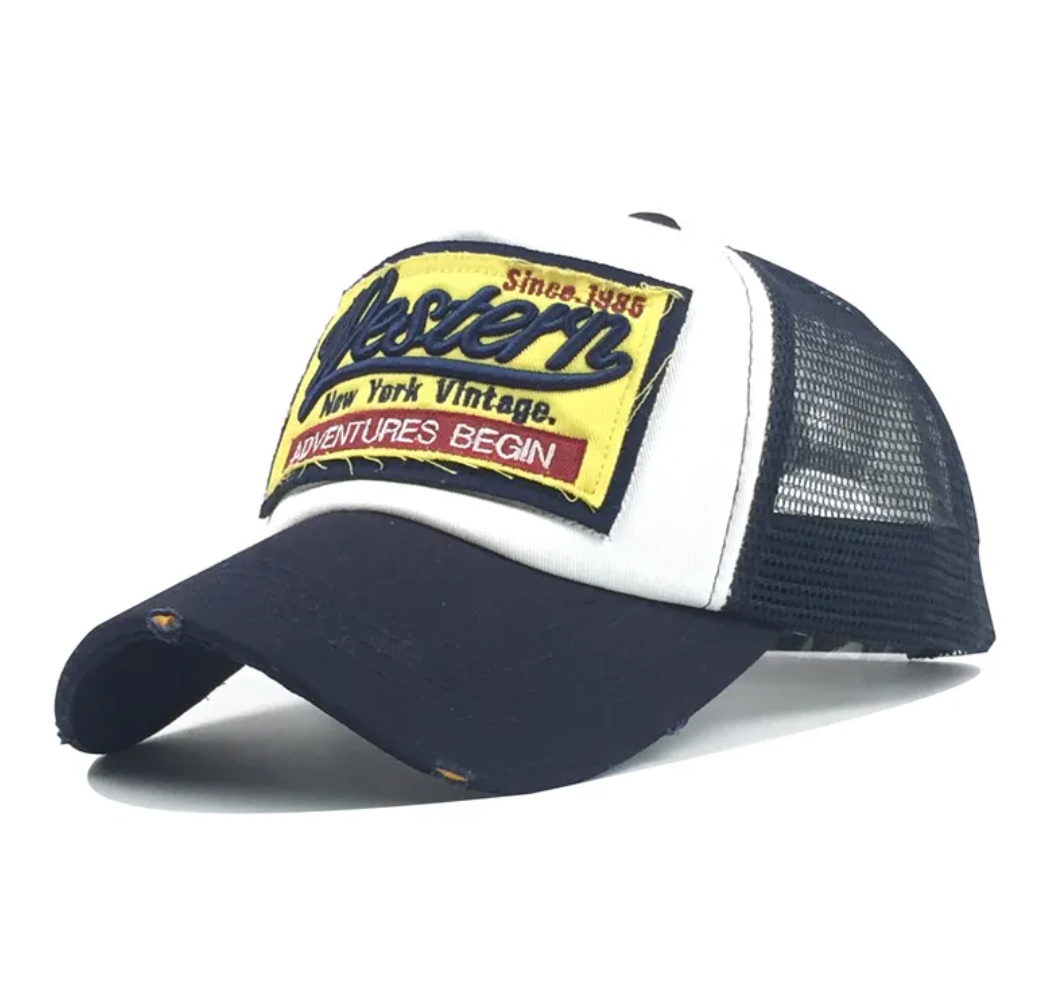 Embroidered Mesh Summer Cap