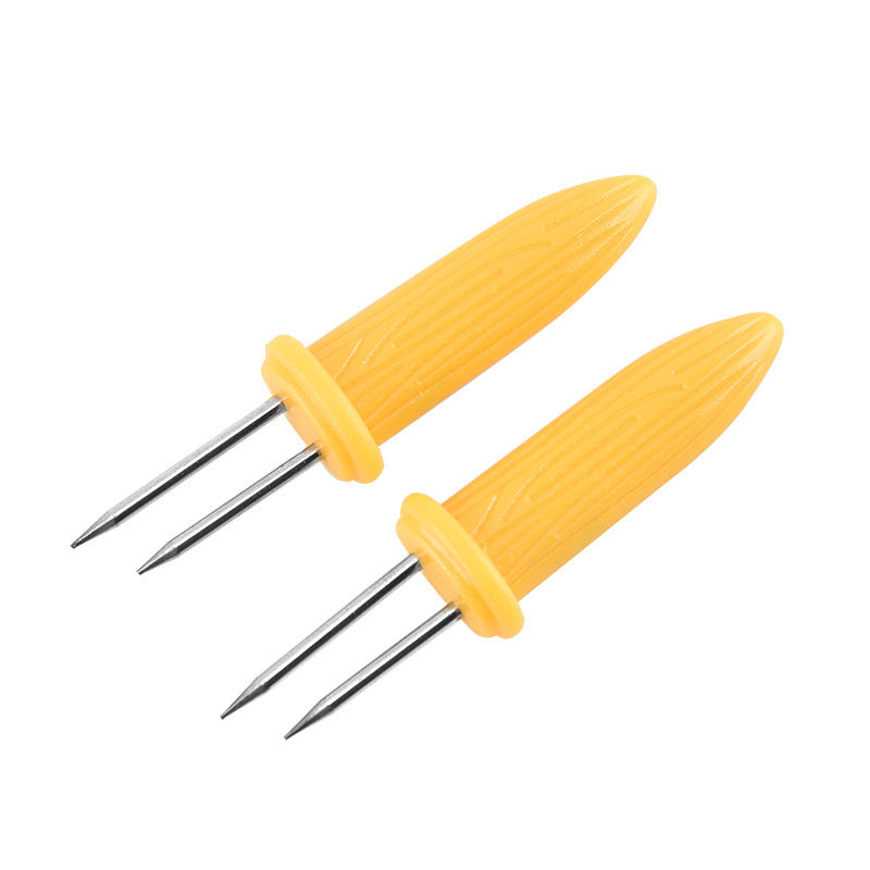 Corn Holders, With Stainless Steel Skewers for Barbecue