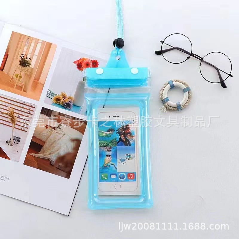Three-Fold Waterproof Phone Bag for Swimming, Touchscreen