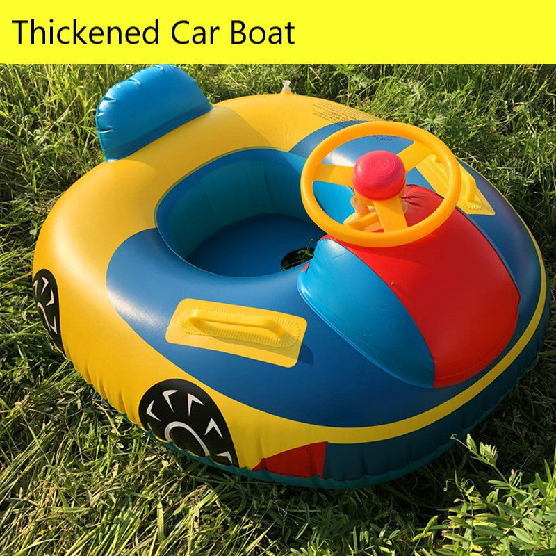 Large Car Horn Boat with Canopy for Kids Water Play