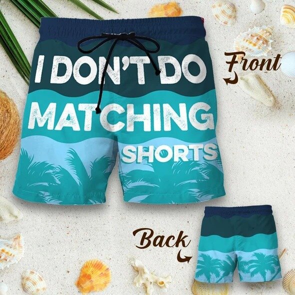 Couple Matching Beach/Pool Shorts