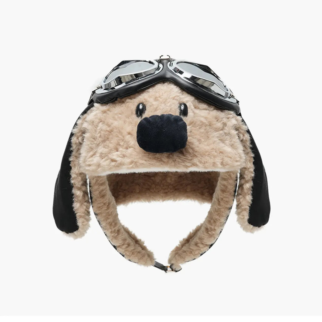 Fleece-Lined Animal Ear Winter Hat