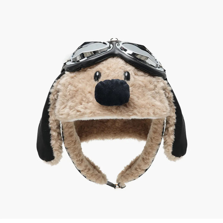 Fleece-Lined Animal Ear Winter Hat