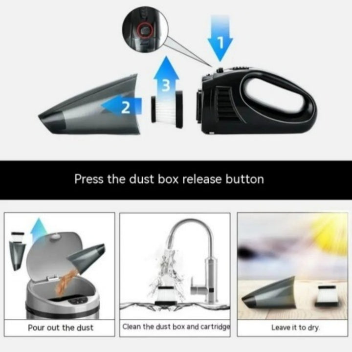 Compact Car Vacuum Cleaner, Great for Beach Sand