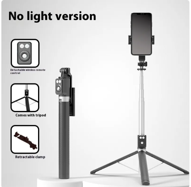 Bluetooth Selfie Stick &amp; Tripod – 1.7M Aviation-Grade Alloy