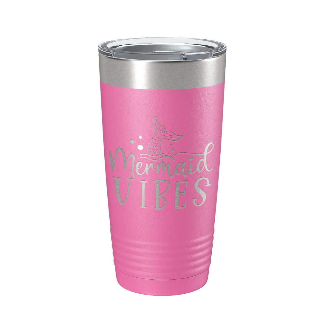 Mermaid Vibes Tumbler Travel Mug Insulated Laser Engraved Coffee Cup 20 oz-11