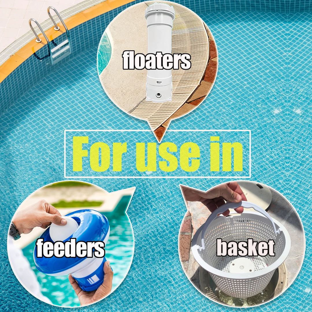 3 inch 50 Pounds Chlorine Tablets , Stabilized Chlorine Tablets for Hot Tubs, Swimming Pools and Spas - Slow Dissolving
