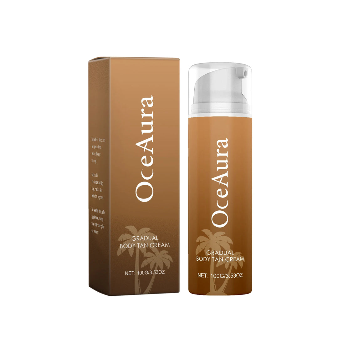 Oceaura Body Tanning Lotion Lasting Hydrating Summer Outdoor Sunless Bronzer Wheated Skin Non-greasy Smoothing Tanning Cream