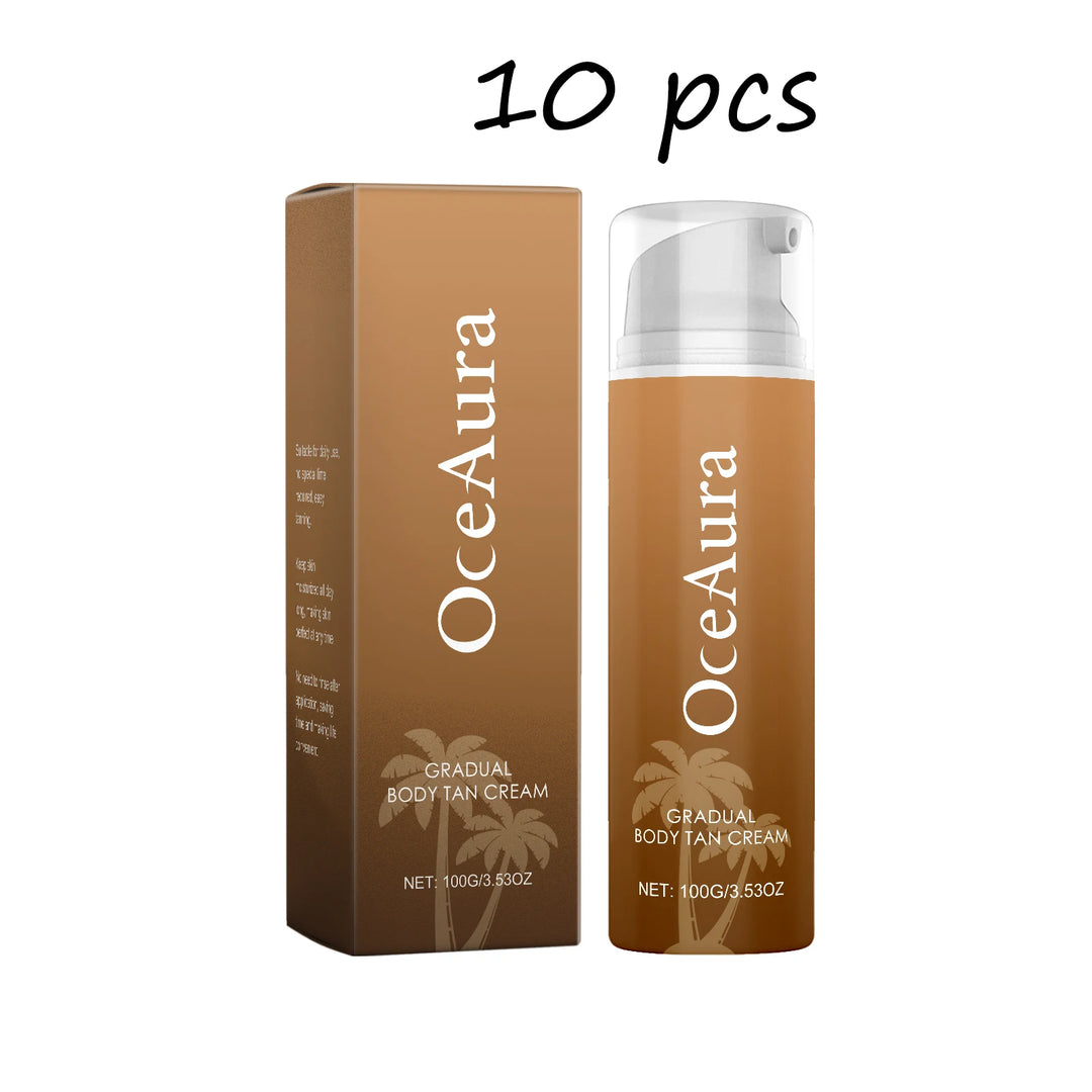 Oceaura Body Tanning Lotion Lasting Hydrating Summer Outdoor Sunless Bronzer Wheated Skin Non-greasy Smoothing Tanning Cream