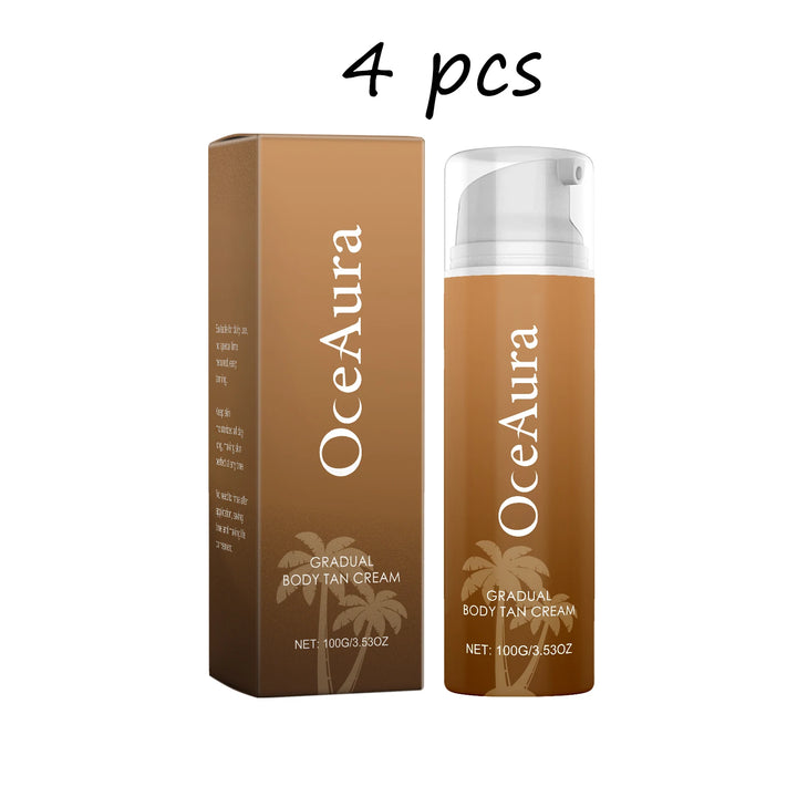 Oceaura Body Tanning Lotion Lasting Hydrating Summer Outdoor Sunless Bronzer Wheated Skin Non-greasy Smoothing Tanning Cream