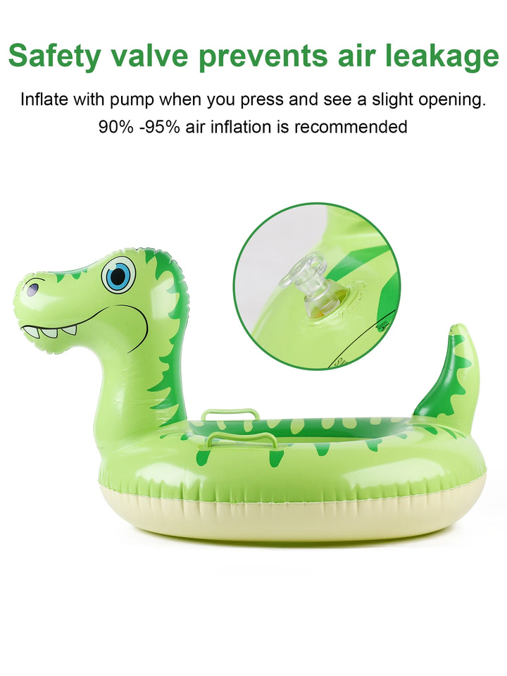 1PC Inflatable Dinosaur Swim Float, Water Party Supplies, Summer Swim Waist Float, Cartoon Realistic Dinosaur Swim Ring