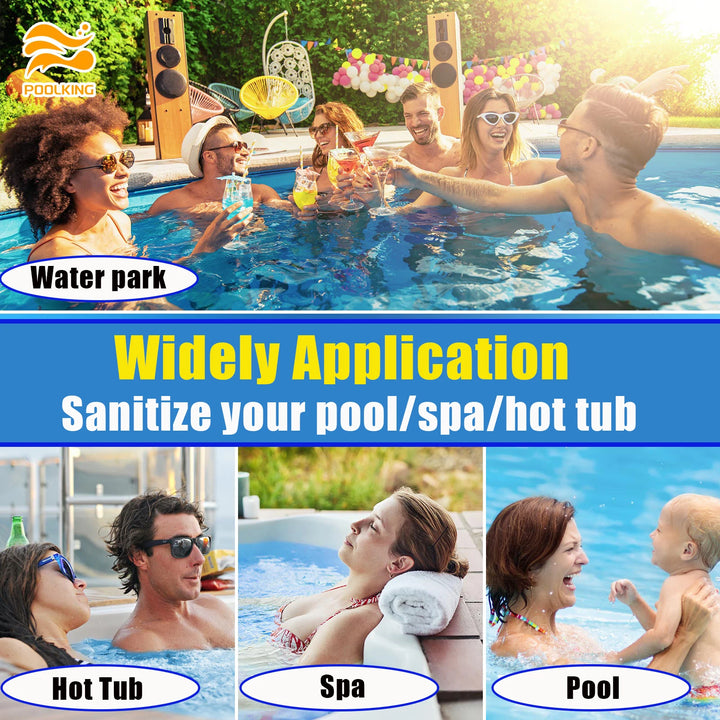 3 inch 50 Pounds Chlorine Tablets , Stabilized Chlorine Tablets for Hot Tubs, Swimming Pools and Spas - Slow Dissolving