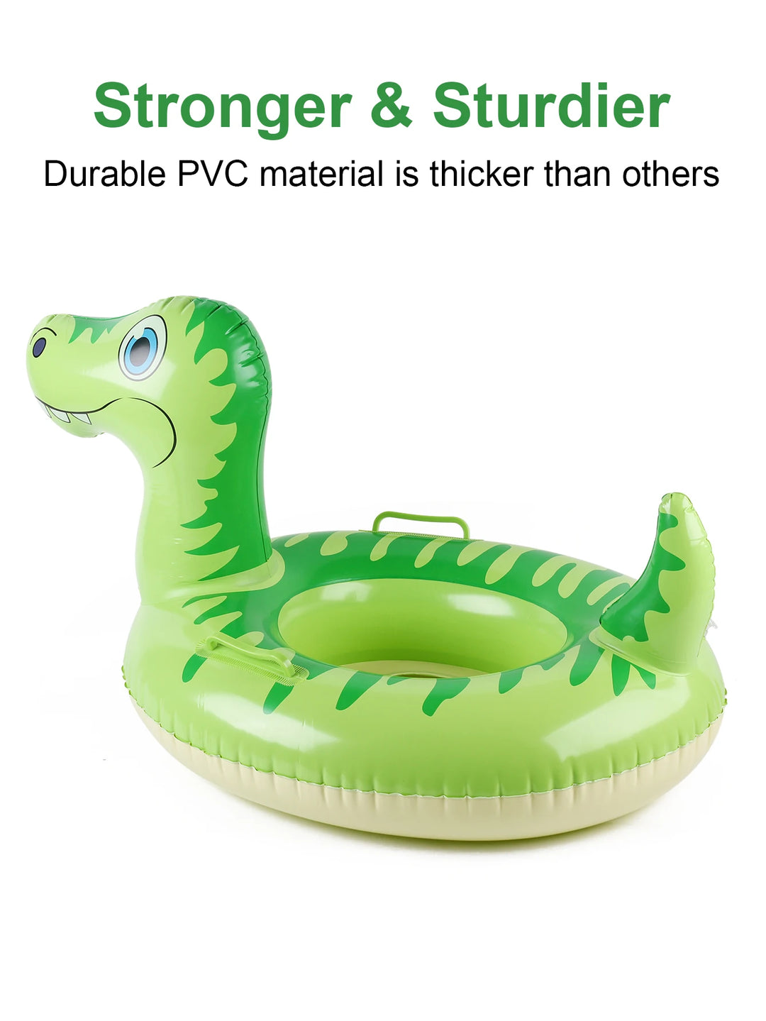 1PC Inflatable Dinosaur Swim Float, Water Party Supplies, Summer Swim Waist Float, Cartoon Realistic Dinosaur Swim Ring