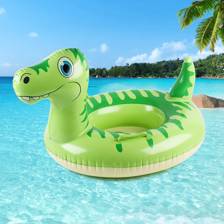 1PC Inflatable Dinosaur Swim Float, Water Party Supplies, Summer Swim Waist Float, Cartoon Realistic Dinosaur Swim Ring