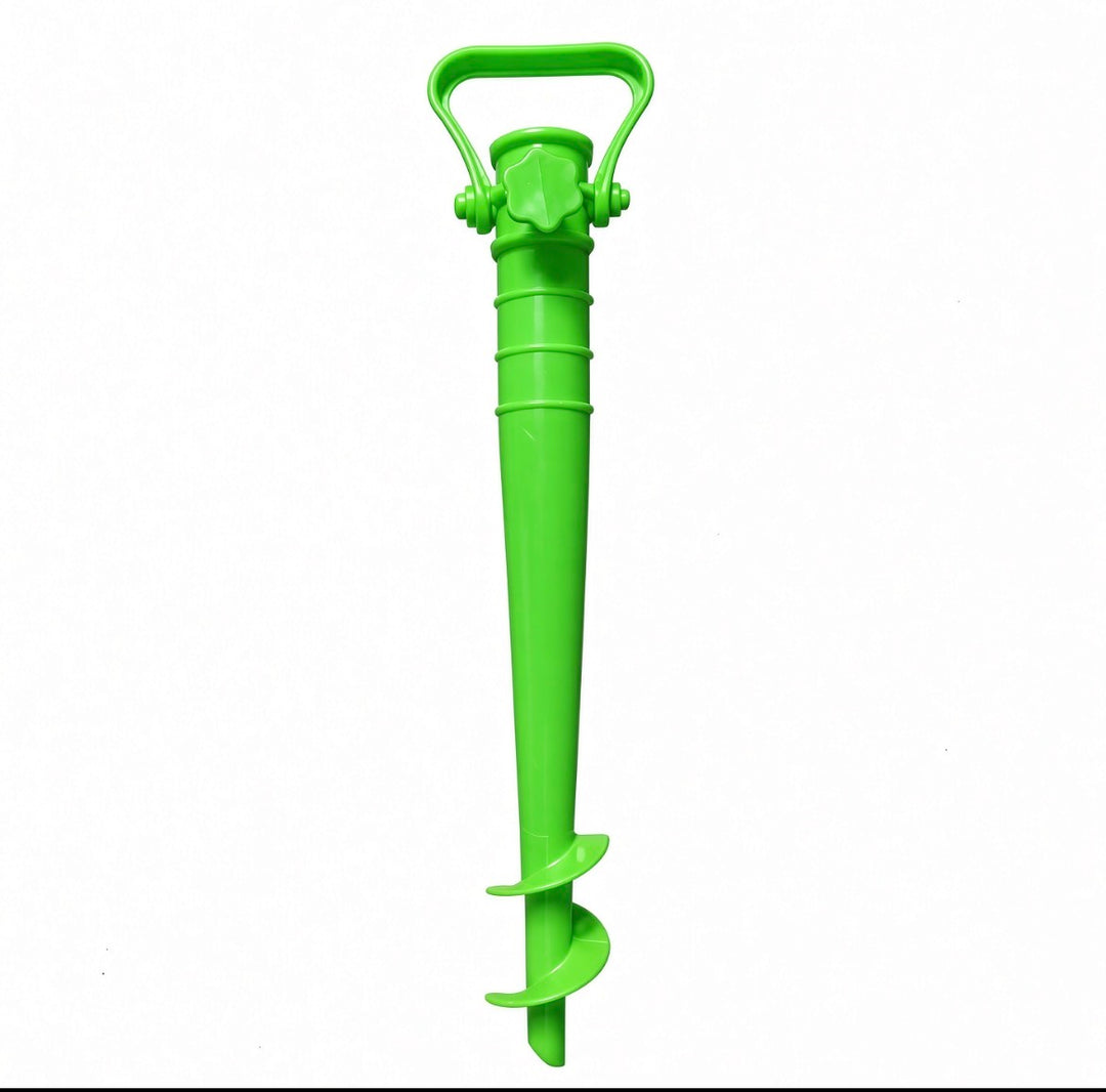 Adjustable Beach Umbrella Base with Ground Plug Anchor
