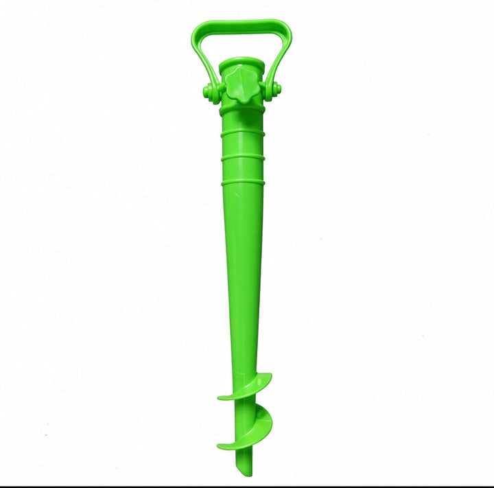 Adjustable Beach Umbrella Base with Ground Plug Anchor