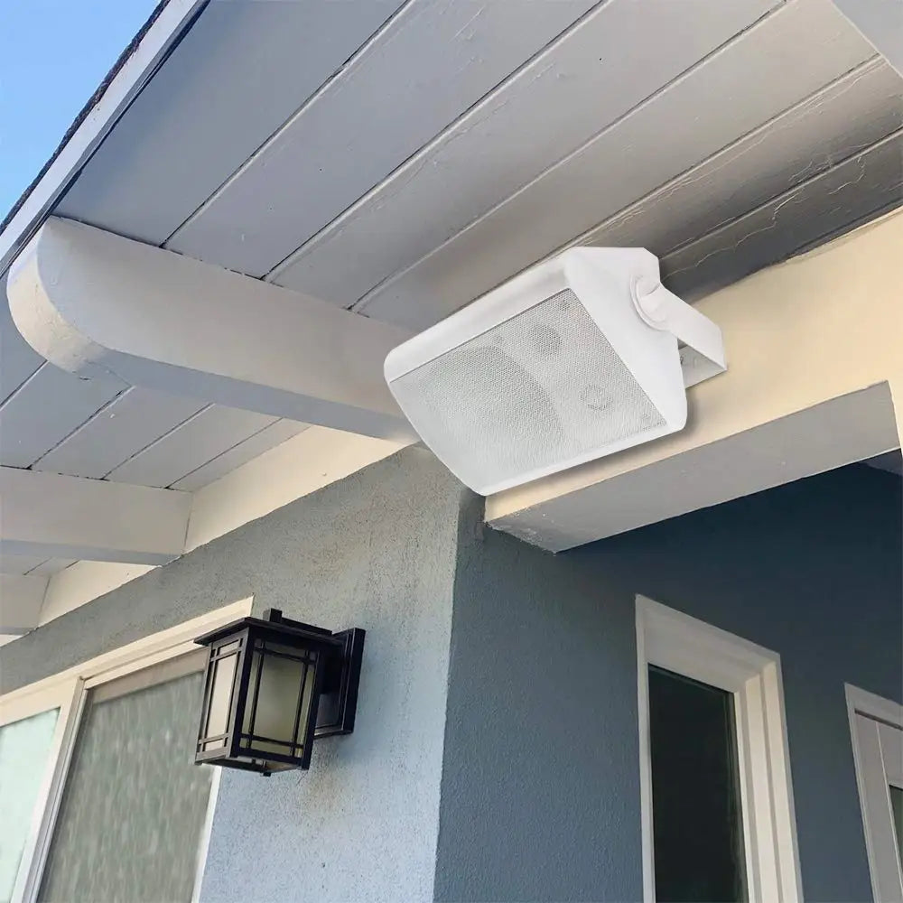 Herdio 5.25" Outdoor Wall-Mount Speakers — 300W Waterproof Stereo Pair for Patio, Deck &amp; Garage