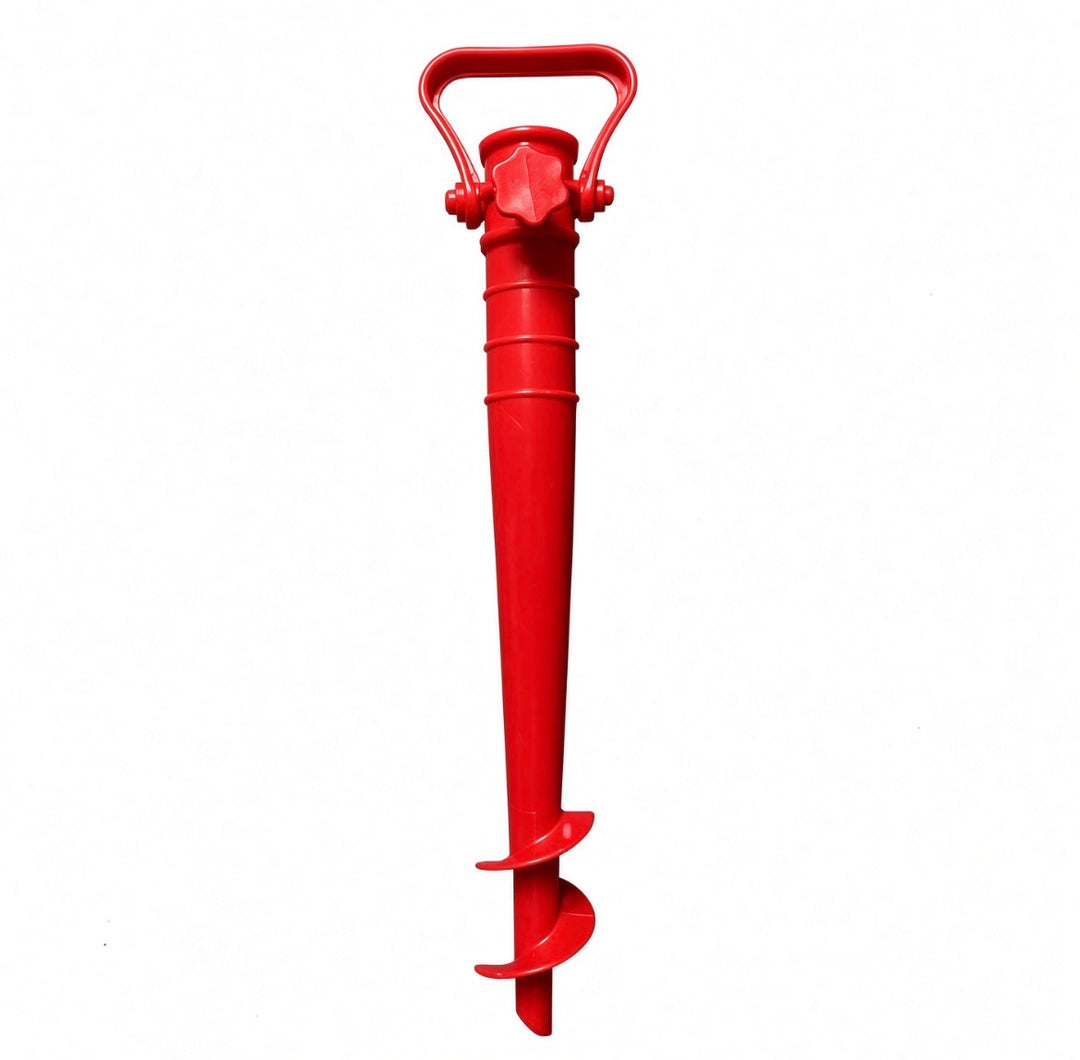 Adjustable Beach Umbrella Base with Ground Plug Anchor