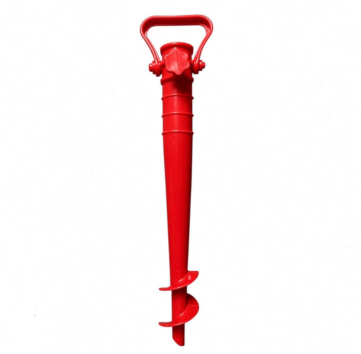 Adjustable Beach Umbrella Base with Ground Plug Anchor