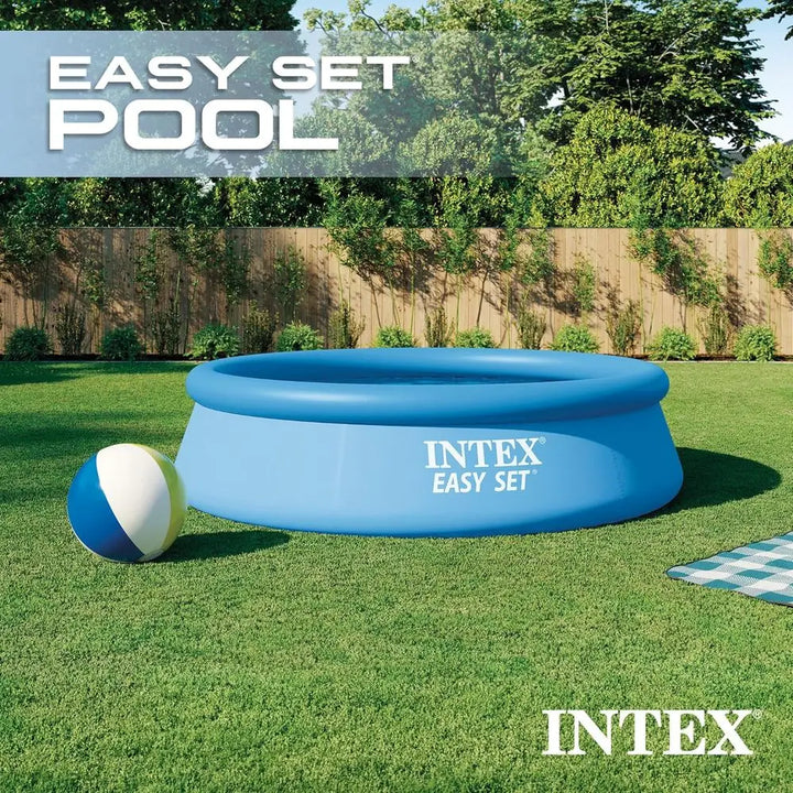 10ft x 30in Puncture-Resistant Inflatable Swimming Pool - 1018 Gallon Capacity, 23in Deep