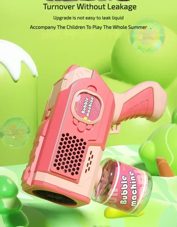 Machine Bubble Gun Summer Beach Bathing Outdoor Games Children Fantasy Kids Toys Gift Bubble Toy Space Electric Automatic Bubbl