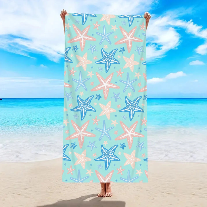 Marble Pattern Quick-Dry Microfiber Beach Towel — Soft, Lightweight &amp; Multi-Use | 11 Designs, 6 Sizes