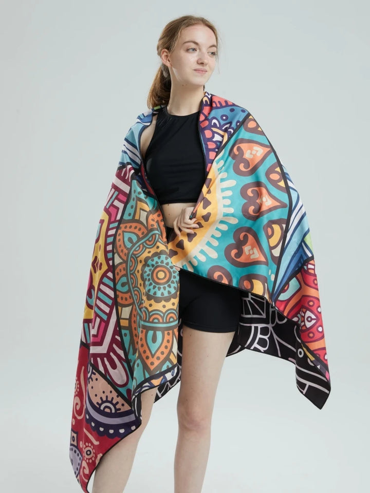 Microfiber Beach Towel — Quick Dry, Sand-Free | 31" x 63"