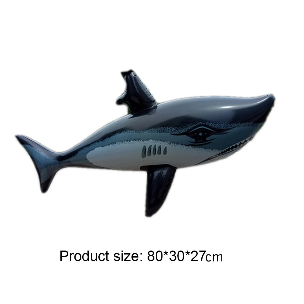 Floating Shark Float Toy Kids Adults Inflatable Water Swimming Pool Simulation Whale Fish Animals Toys Pool Accessories