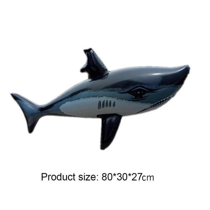 Floating Shark Float Toy Kids Adults Inflatable Water Swimming Pool Simulation Whale Fish Animals Toys Pool Accessories