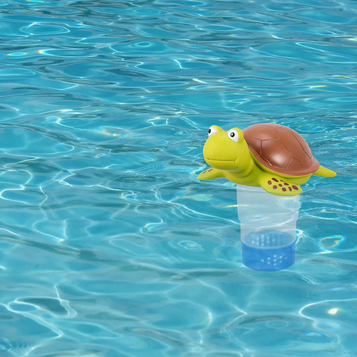 Turtle Floating Pool Chlorine Dispenser | Adjustable Release | Large Capacity