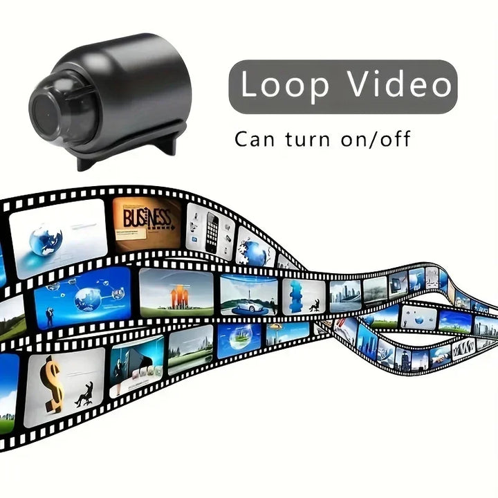 Mini WiFi Camera 1080P HD, Indoor Security Cam with Night Vision, 2-Way Audio, Baby &amp; Pet Monitoring